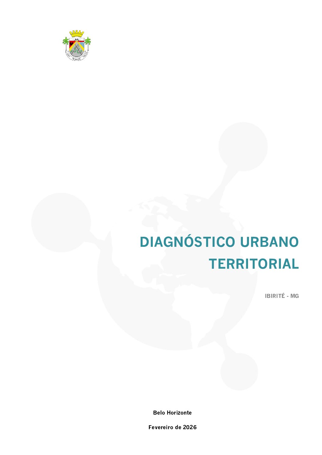 Capa do Diagnóstico Urbano Territorial de Ibirité